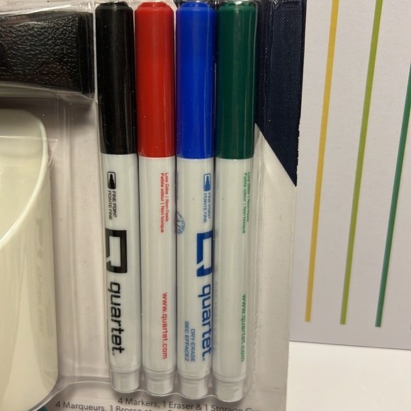 6 pcs Mini Accessories Markers Eraser and Magnetic Storage Cup - Picture 3 of 8